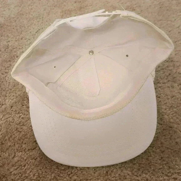 Mellon Bank White Green Rope Vintage Mens Hat One Size - Picture 3 of 3